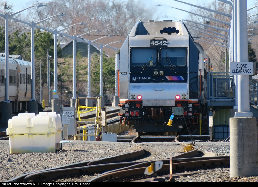 NJT 4542 laying over the weekend here